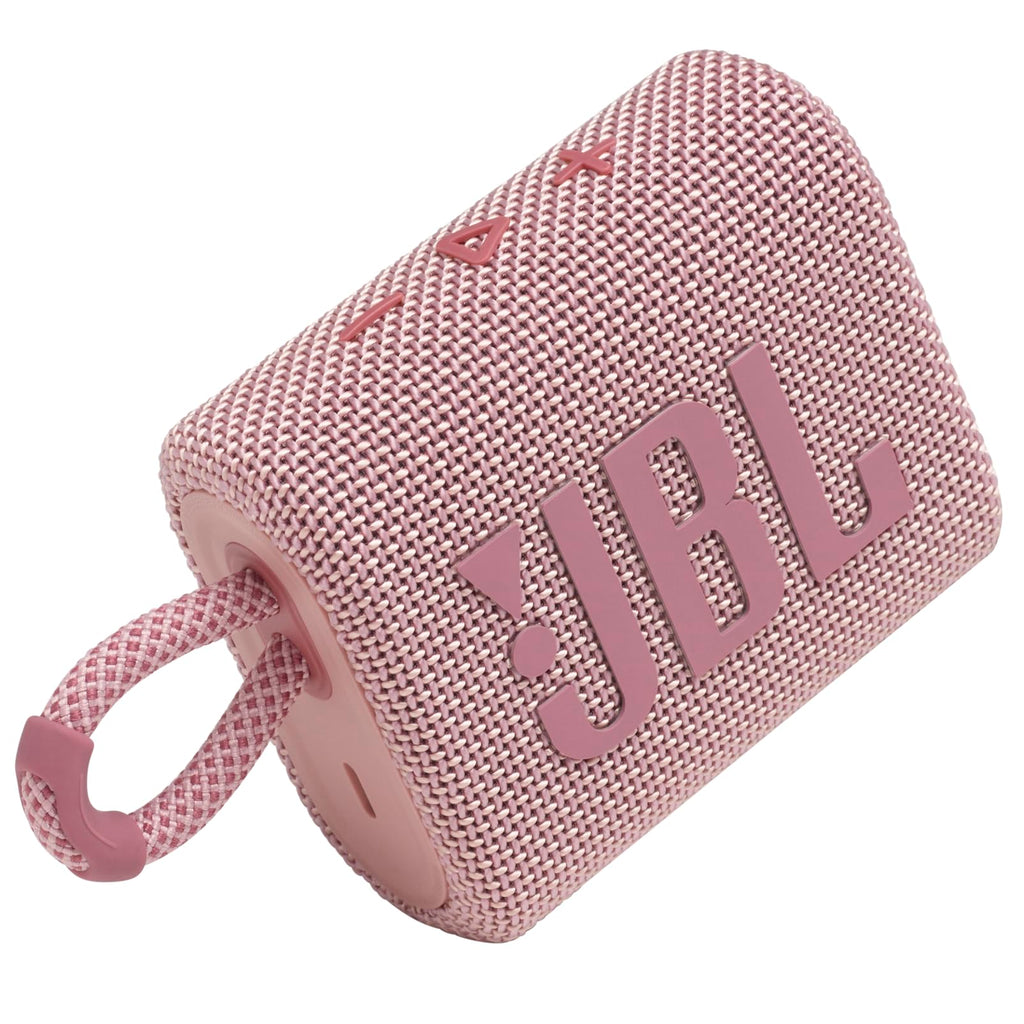 JBL Go 3 - Portable Mini Bluetooth Speaker, big audio and punchy bass, IP67 waterproof and dustproof, 5 hours of playtime, speaker for home, outdoor and travel (Red)
