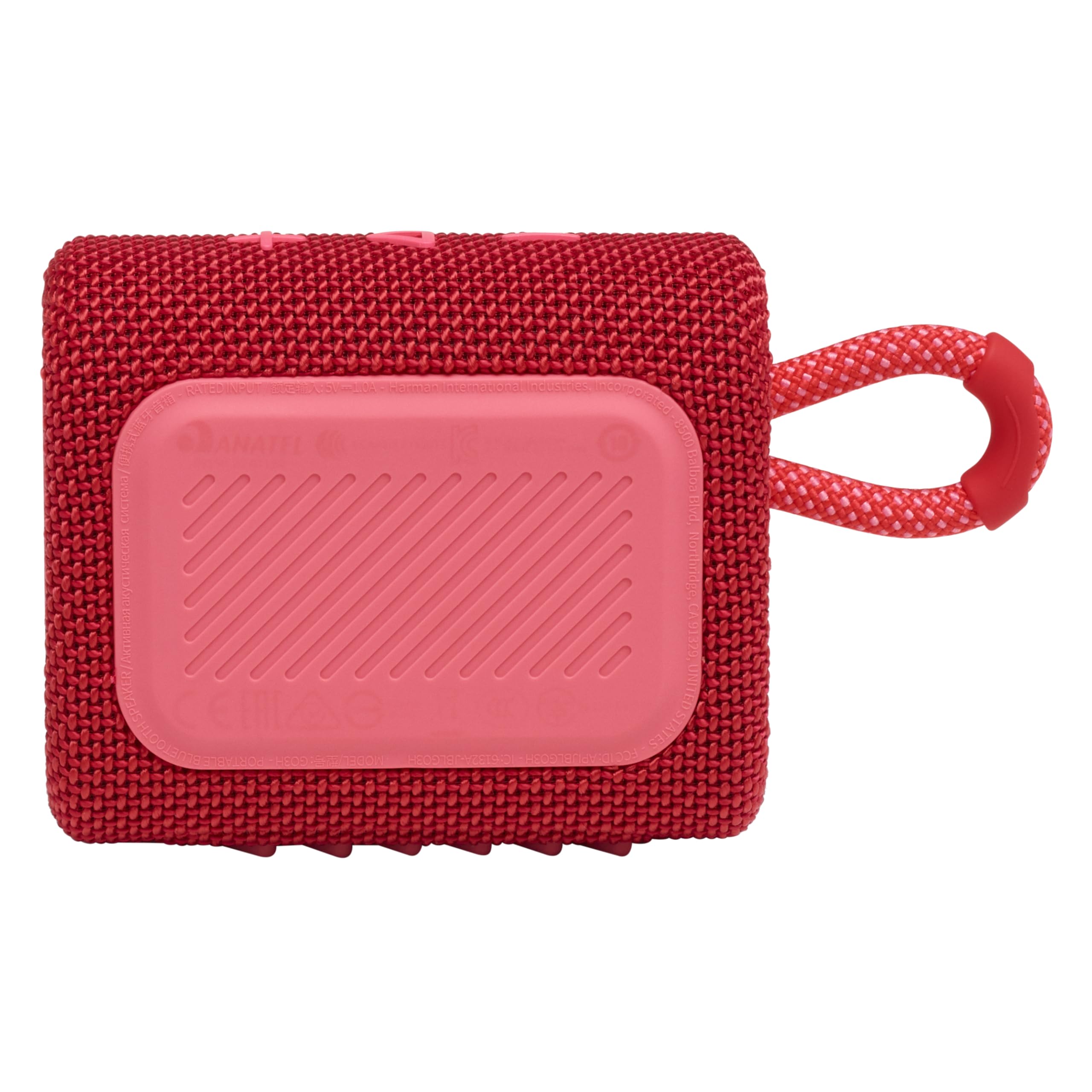 JBL Go 3 - Portable Mini Bluetooth Speaker, big audio and punchy bass, IP67 waterproof and dustproof, 5 hours of playtime, speaker for home, outdoor and travel (Red)